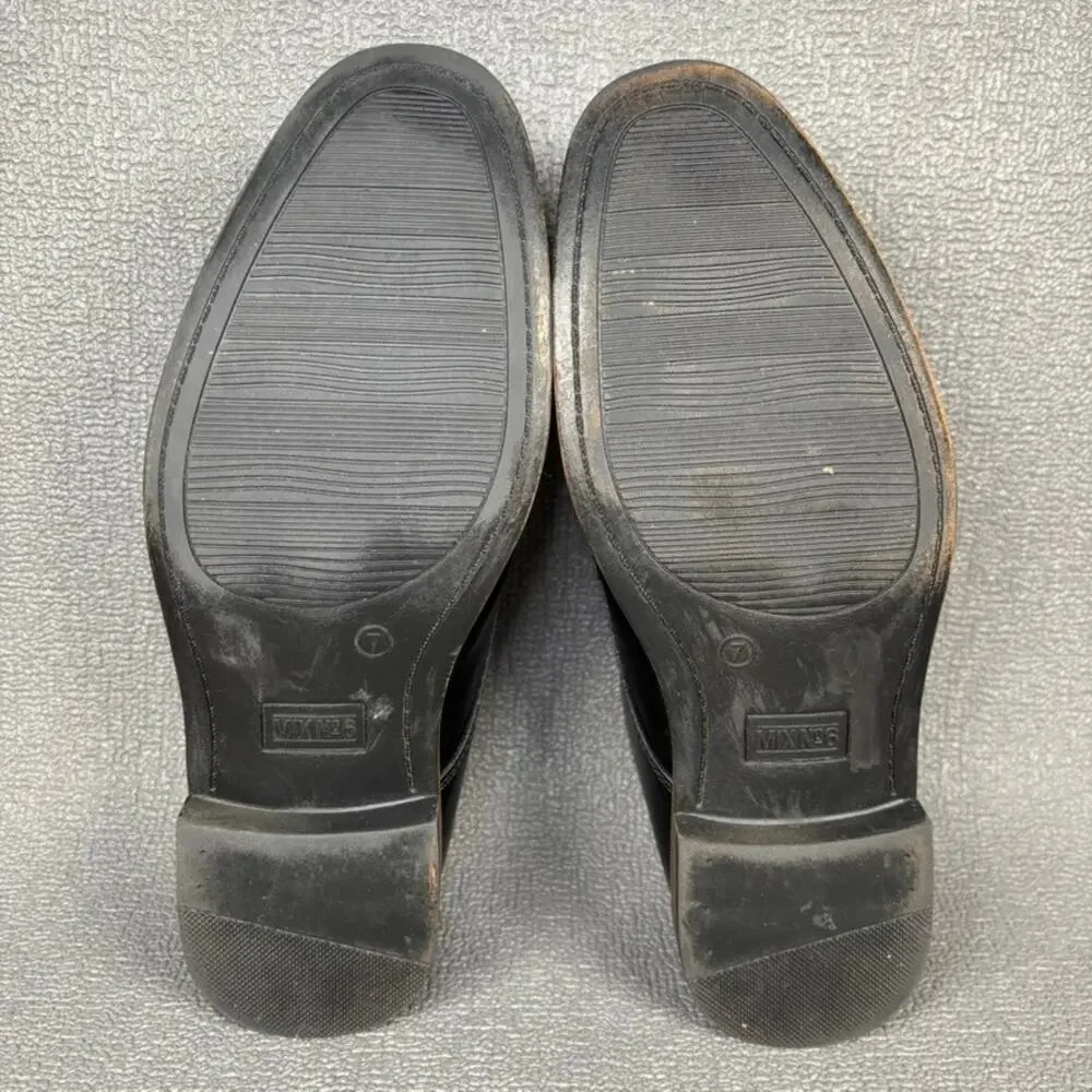 MIX N0 6 Buckley 8726036 Size 7M Kids Boys Black Oxford Casual Dress Shoes